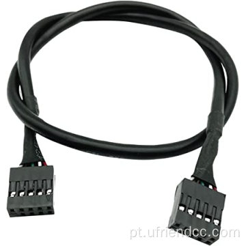 Cabo do adaptador feminino USB2.0 para USB2.0